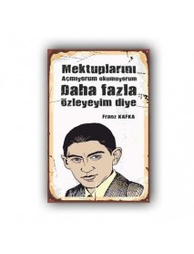 FRANZ KAFKA  AHŞAP POSTER 20x30cm  - 38