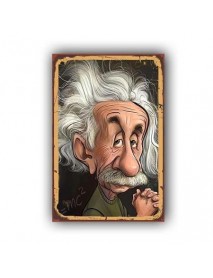 EINSTEIN AHŞAP POSTER 20x30cm  - 71