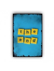 THE END AHŞAP POSTER 20x30cm  - 73