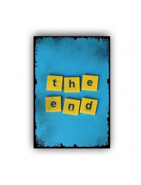 THE END AHŞAP POSTER 20x30cm  - 73