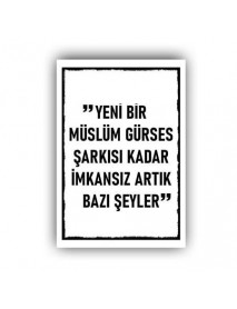 YENİ BİR MÜSLÜM AHŞAP POSTER 20x30cm  - 88