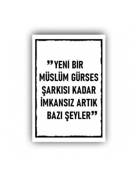 YENİ BİR MÜSLÜM AHŞAP POSTER 20x30cm  - 88