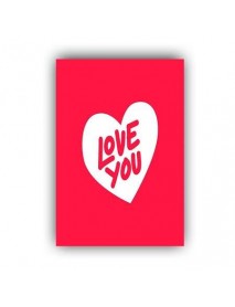 LOVE YOU AHŞAP POSTER 20x30cm  - 91