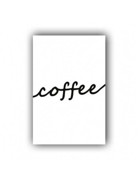 COFFEE  AHŞAP POSTER 20x30cm  - 98