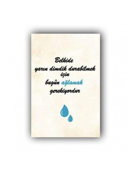 BELKİ DE YARIN AHŞAP POSTER 20x30cm  - 99