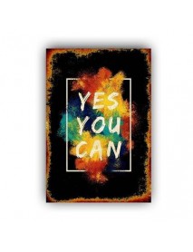 YES YOU CAN AHŞAP POSTER 20x30cm  - 16