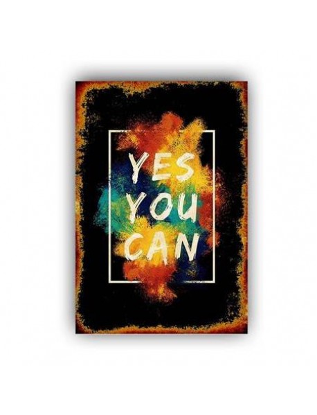 YES YOU CAN AHŞAP POSTER 20x30cm  - 16