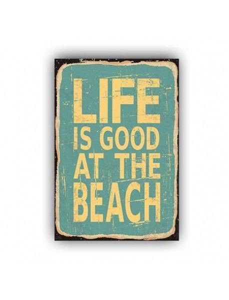 LIFE IS GOOD AHŞAP POSTER 20x30cm  - 23