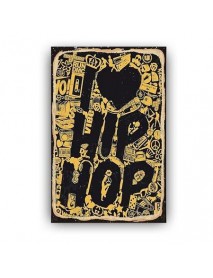 I LOVE HIP HOP AHŞAP POSTER 20x30cm  - 64