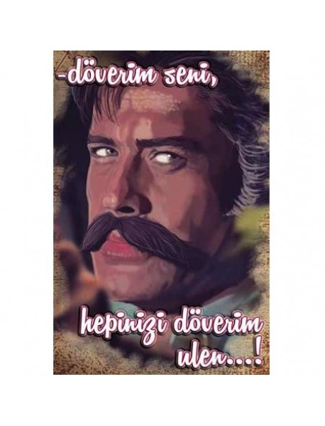  CÜNEYT ARKIN AHŞAP POSTER 20x30cm  - 05