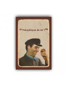 KEMAL SUNAL AHŞAP POSTER 20x30cm  - 61