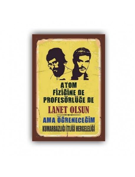 İTLİK HERGELELİK AHŞAP POSTER 20x30cm  - 06