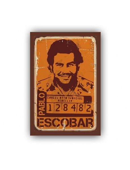 PABLO ESCOBAR 128482 AHŞAP POSTER 20x30cm  - 24