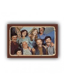 NEŞELİ GÜNLER AHŞAP POSTER 20x30cm  - 35