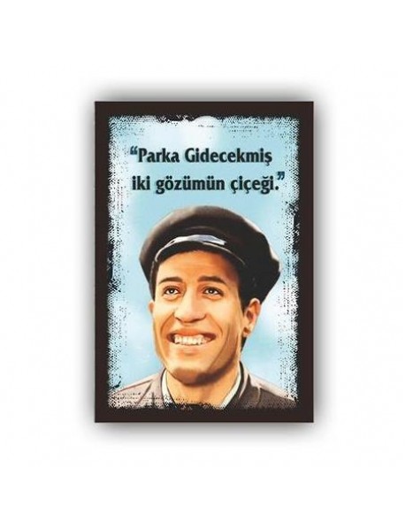 KEMAL SUNAL AHŞAP POSTER 20x30cm  - 98