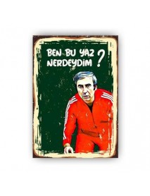 BEN BU YAZ AHŞAP POSTER 20x30cm  - 04