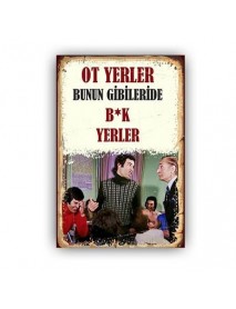 B*K YERLER AHŞAP POSTER 20x30cm  - 30