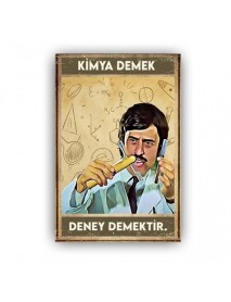 KİMYA DEMEK AHŞAP POSTER 20x30cm  - 61