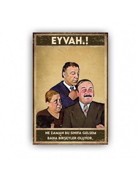 BANA BİR ŞEYLER OLUYOR AHŞAP POSTER 20x30cm  - 08