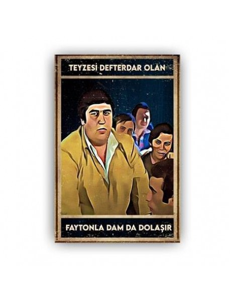 TEYZESİ DEFTERDAR AHŞAP POSTER 20x30cm  - 27