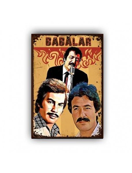 BABALAR AHŞAP POSTER 20x30cm  - 48