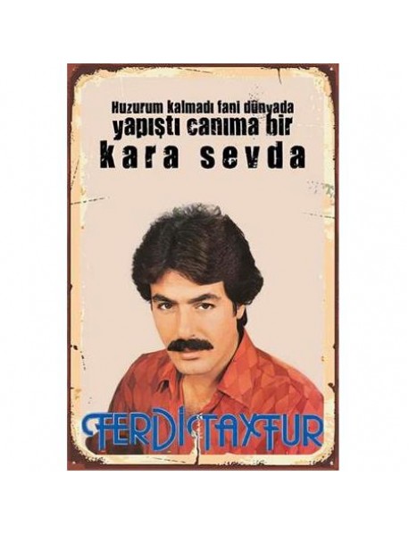 FERDİ TAYFUR AHŞAP POSTER 20x30cm  - 71