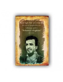 TURİST ÖMER AHŞAP POSTER 20x30cm  - 03