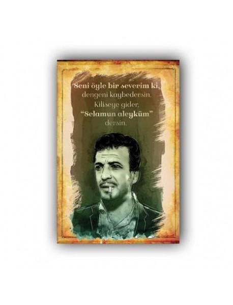 TURİST ÖMER AHŞAP POSTER 20x30cm  - 04