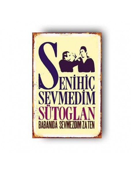  SÜTOĞLAN AHŞAP POSTER 20x30cm  - 86