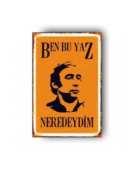 ZİYA AHŞAP POSTER 20x30cm  - 80