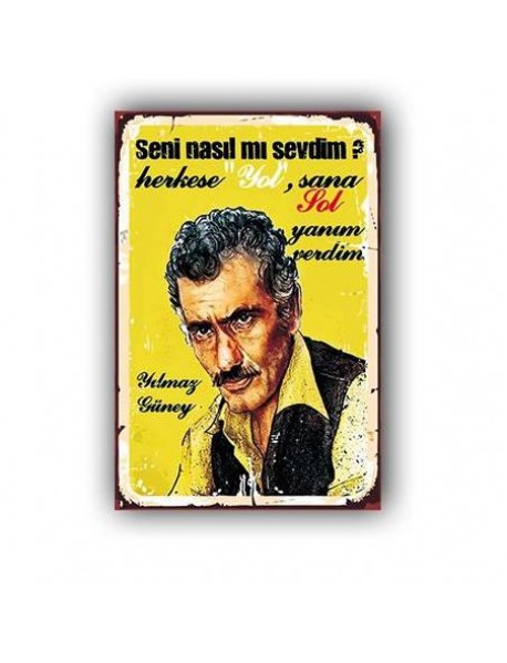  YILMAZ GÜNEY AHŞAP POSTER 20x30cm  - 24