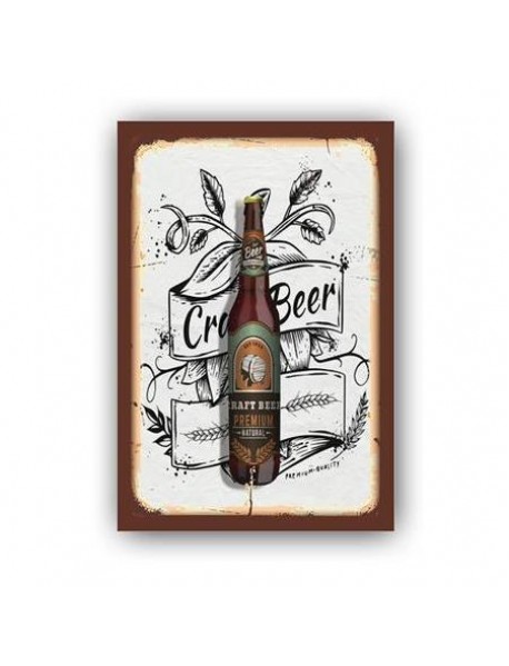 CRAFT BEER AHŞAP POSTER 20x30cm  - 72