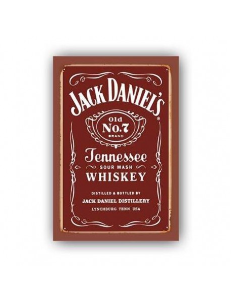 JACK DANIEL'S JENNESSEE SOUR MASH WHISEY AHŞAP POSTER 20x30cm  - 76