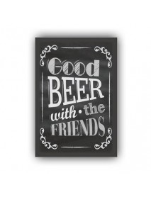 GOOD BEET WITH THE FRIENDS BLACK & WHITE AHŞAP POSTER 20x30cm  - 94