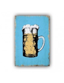 BEER BLUE AHŞAP POSTER 20x30cm  - 31