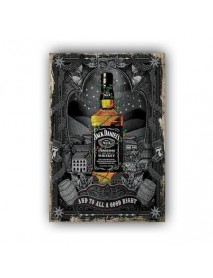 JACK DANIEL'S AND TO ALL A GOOD NIGHT AHŞAP POSTER 20x30cm  - 34