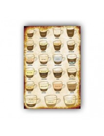 CAFE NOISETTE AHŞAP POSTER 20x30cm  - 56