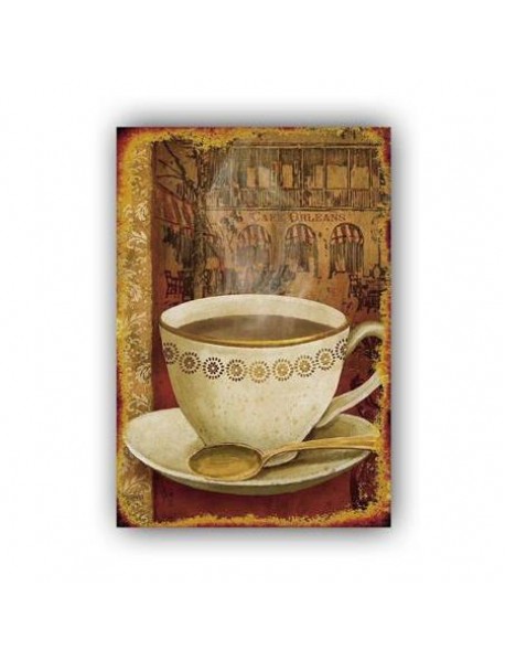 COFFEE 7 AHŞAP POSTER 20x30cm  - 09