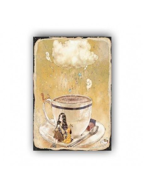 COFFEE DAY AHŞAP POSTER 20x30cm  - 19