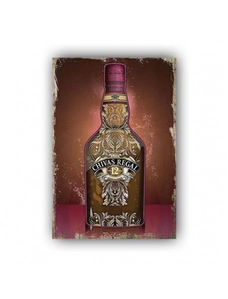 CHIVAS REGAL AHŞAP POSTER 20x30cm  - 36