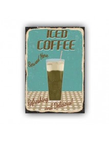 ICED COFFEE AHŞAP POSTER 20x30cm  - 39