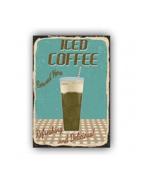 ICED COFFEE AHŞAP POSTER 20x30cm  - 39