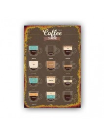 COFFEE GUIDE AHŞAP POSTER 20x30cm  - 59