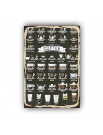 COFFEE 9 AHŞAP POSTER 20x30cm  - 28