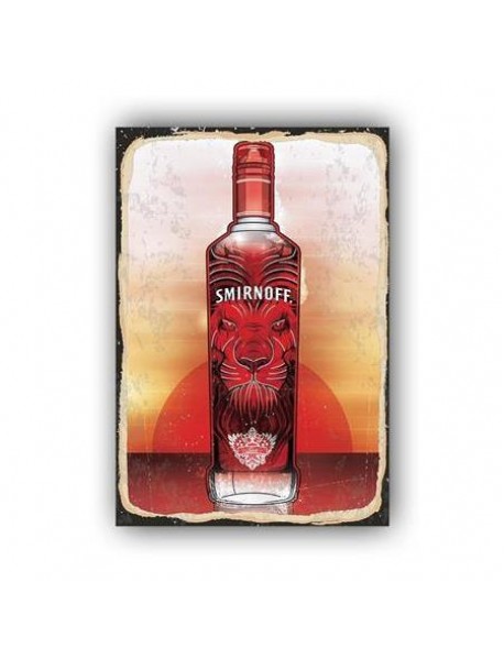 SMIRNOFF AHŞAP POSTER 20x30cm  - 44