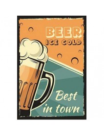 BEER ICE COLD BEST AHŞAP POSTER 20x30cm  - 67