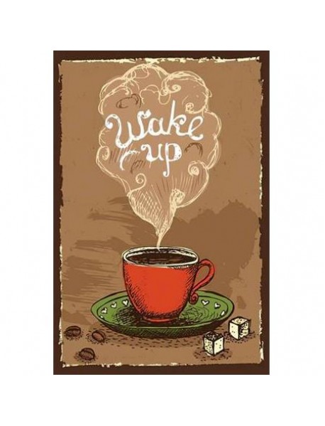 WAKE UP AHŞAP POSTER 20x30cm  - 58