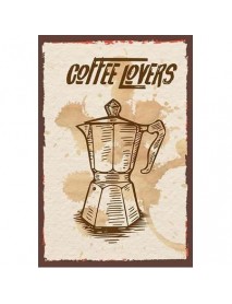 COFFEE LOVERS AHŞAP POSTER 20x30cm  - 39