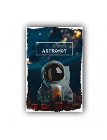 ALKOLİK ASTRONOT AHŞAP POSTER 20x30cm  - 25