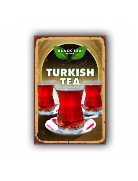 TURKISH TEA AHŞAP POSTER 20x30cm  - 28